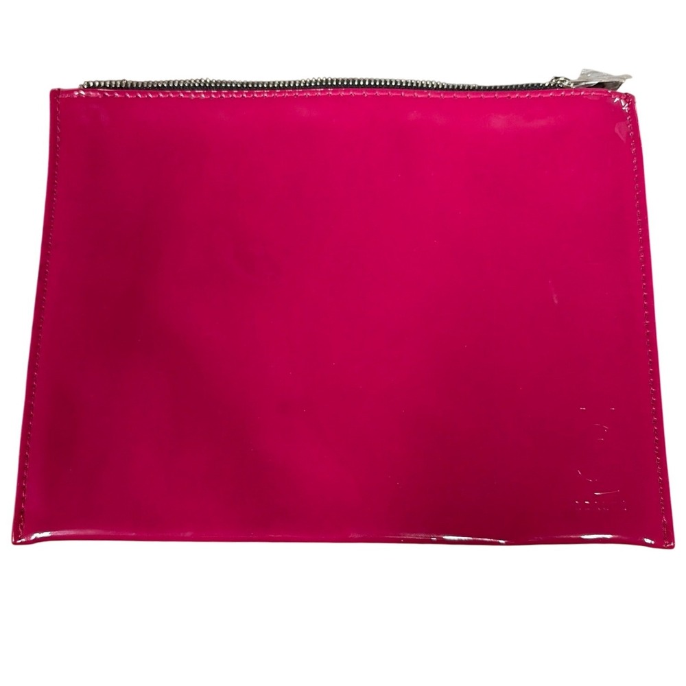 YSL Pouch Women OS Pink Beaute Patent Leather Makeup Bag Clutch Designer SEO
